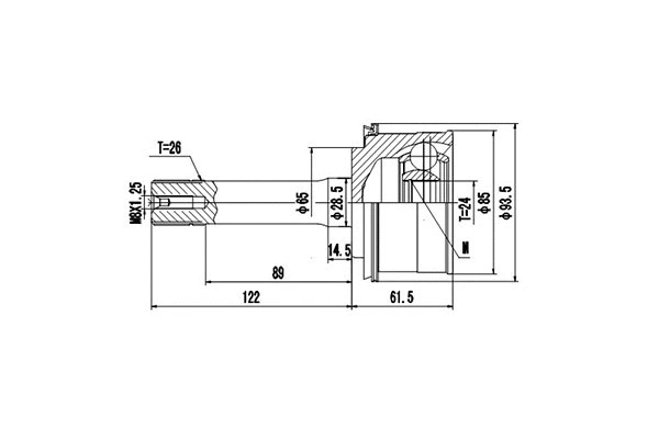 Joint Kit, drive shaft (DCV827002)