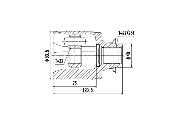 Joint Kit, drive shaft (DCV623013)