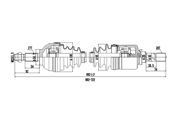 Drive Shaft (DDS260022)