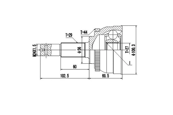 Joint Kit, drive shaft (DCV841152)