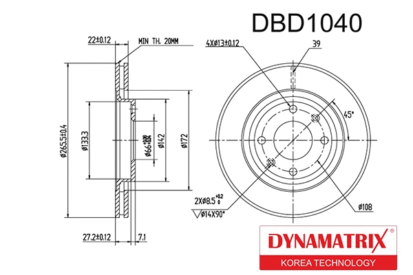 Brake Disc (DBD1040)