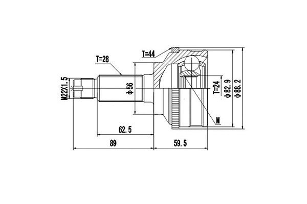 Joint Kit, drive shaft (DCV834090)