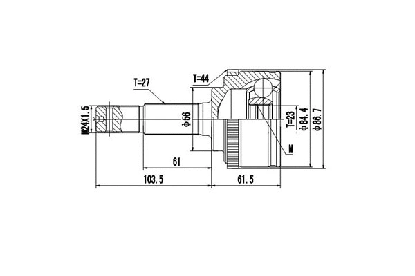 Joint Kit, drive shaft (DCV841142)