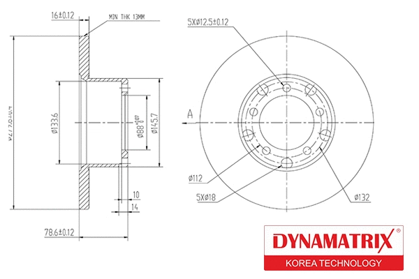 Brake Disc (DBD116A)
