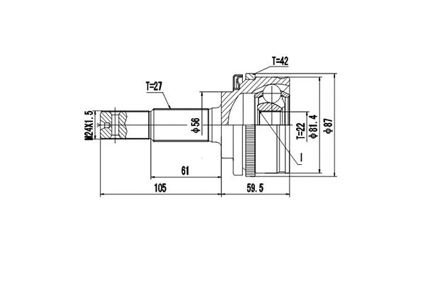 Joint Kit, drive shaft (DCV841010)