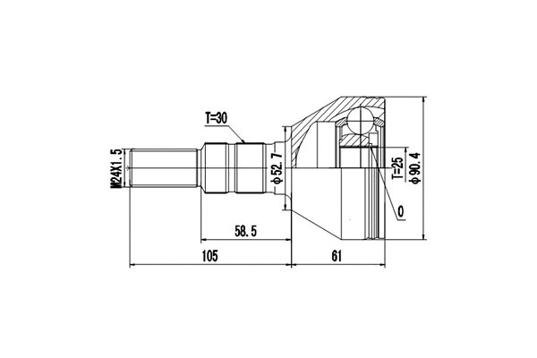 Joint Kit, drive shaft (DCV817007)