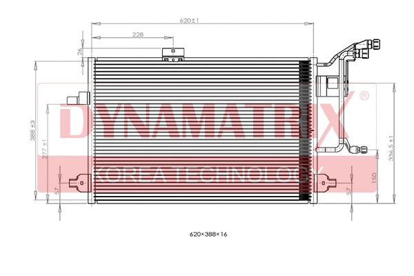 Condenser, air conditioning (DR94430)