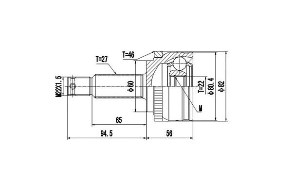 Joint Kit, drive shaft (DCV824095)