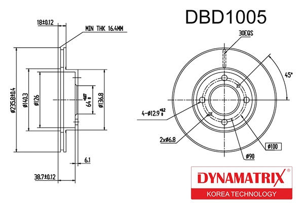 Brake Disc (DBD1005)