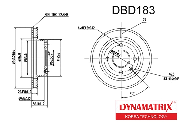 Brake Disc (DBD183)