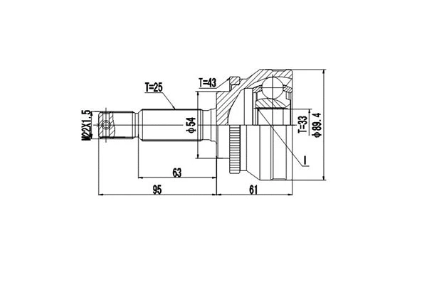 Joint Kit, drive shaft (DCV839005)