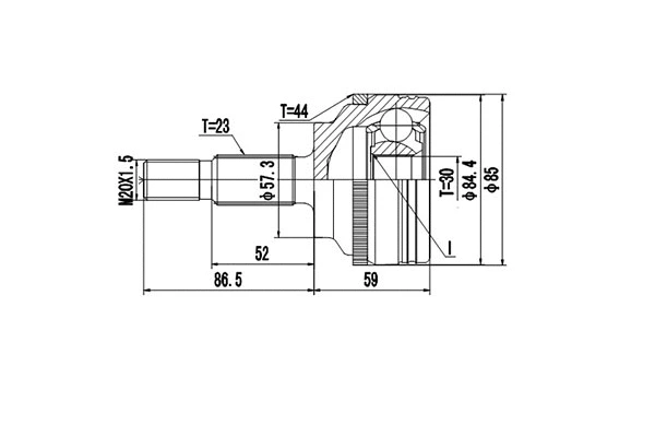 Joint Kit, drive shaft (DCV850069)