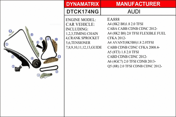 Timing Chain Kit (DTCK174NG)