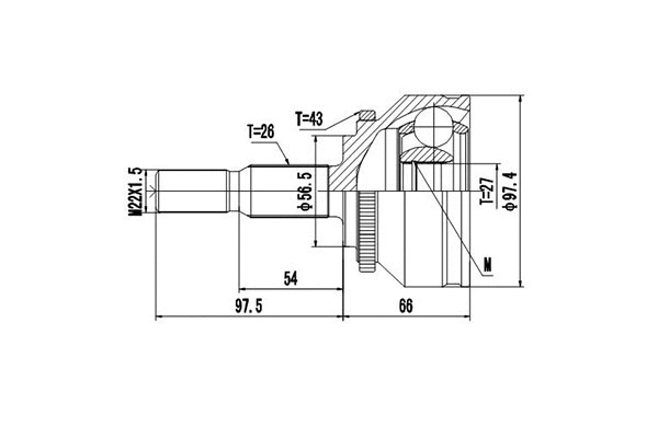 Joint Kit, drive shaft (DCV862012)