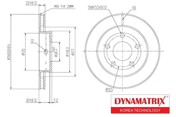 Brake Disc (DBD1896C)