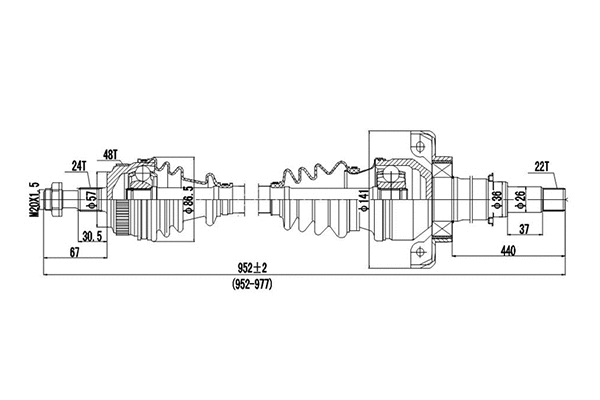 Drive Shaft (DDS235038)