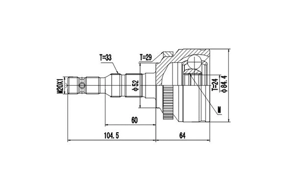 Joint Kit, drive shaft (DCV844004)