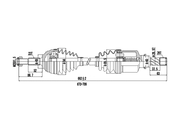 Drive Shaft (DDS250405)