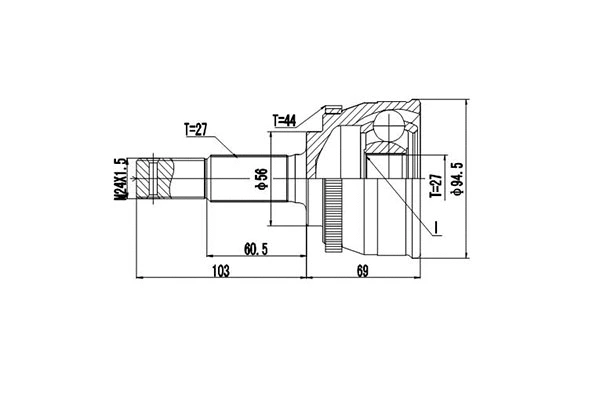 Joint Kit, drive shaft (DCV841015)