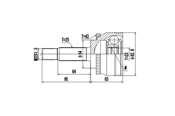 Joint Kit, drive shaft (DCV839024)
