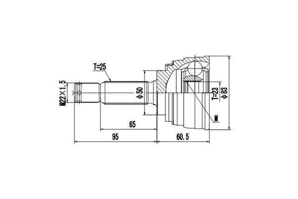 Joint Kit, drive shaft (DCV839054)