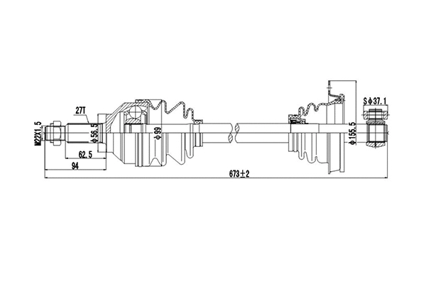 Drive Shaft (DDS244003)