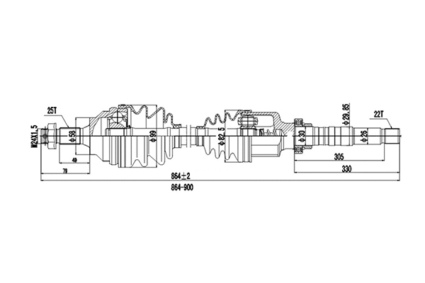 Drive Shaft (DDS210205)