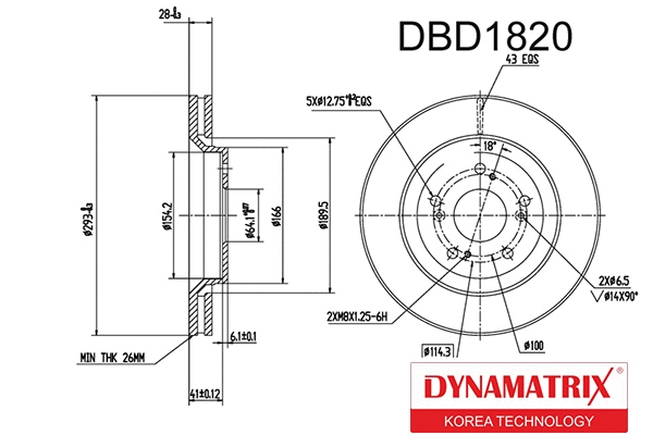 Brake Disc (DBD1820)