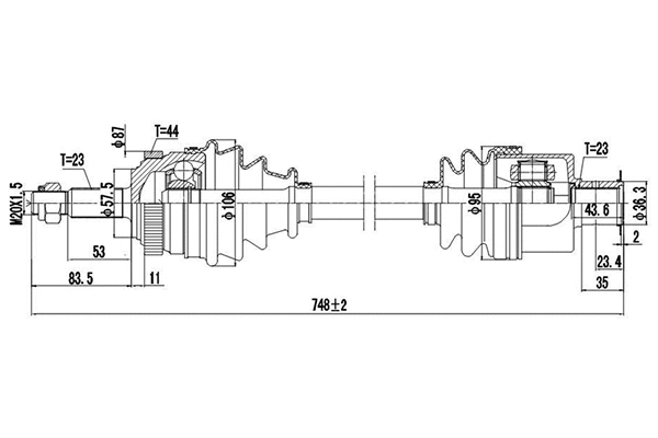 Drive Shaft (DDS250134)