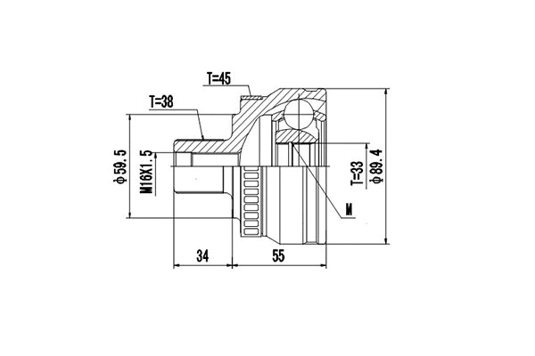 Joint Kit, drive shaft (DCV803058)