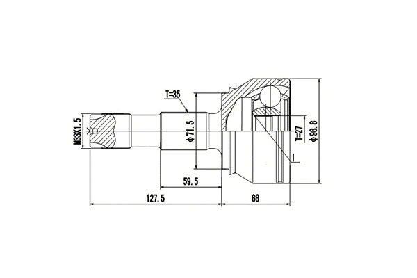 Joint Kit, drive shaft (DCV817055)