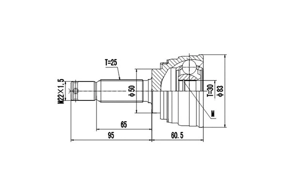 Joint Kit, drive shaft (DCV839014)
