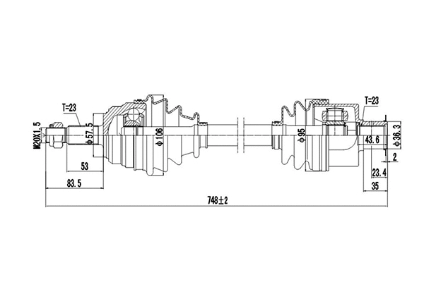 Drive Shaft (DDS250046)