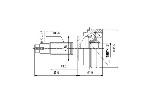 Joint Kit, drive shaft (DCV859018)