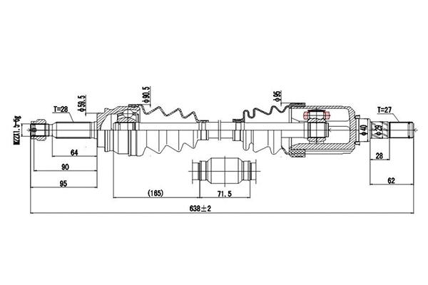 Drive Shaft (DDS215053)