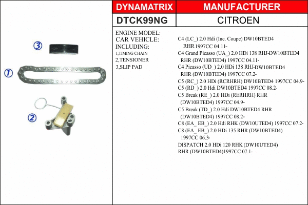 Timing Chain Kit (DTCK99NG)