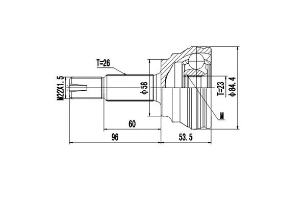 Joint Kit, drive shaft (DCV859036)