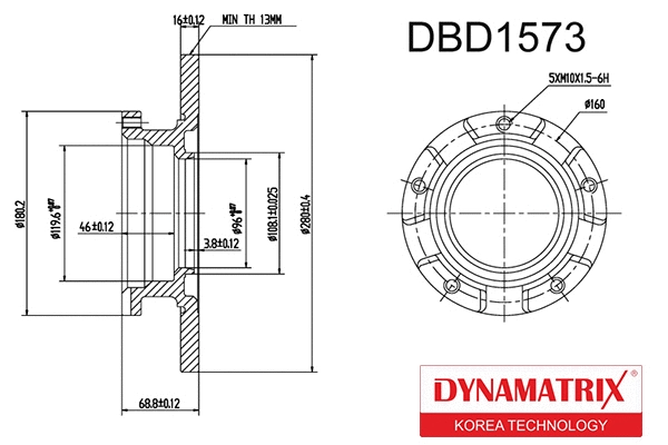 Brake Disc (DBD1573)