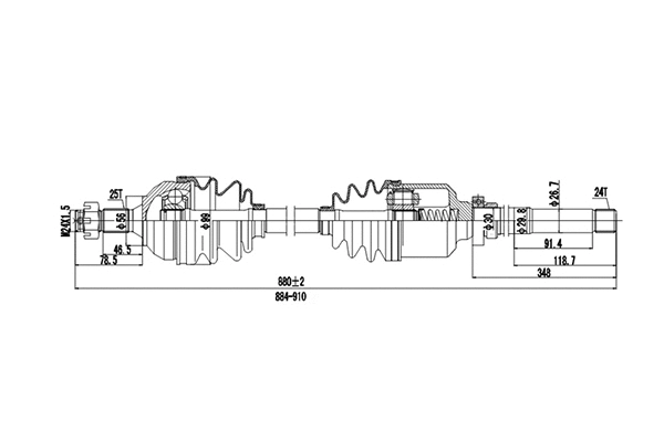 Drive Shaft (DDS245070)