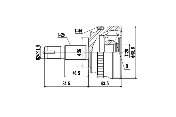 Joint Kit, drive shaft (DCV802009)