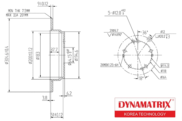 Brake Disc (DBD1860)