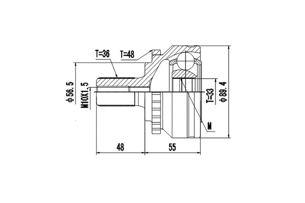 Joint Kit, drive shaft (DCV862010)