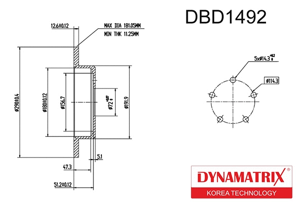 Brake Disc (DBD1492)