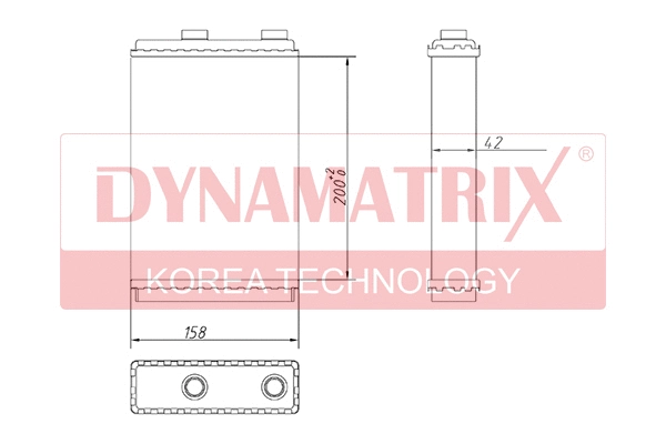 Heat Exchanger, interior heating (DR71451)