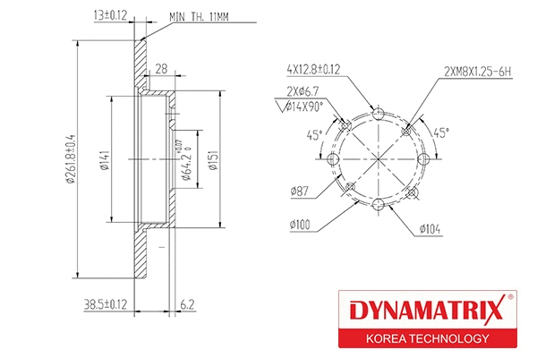 Brake Disc (DBD872)