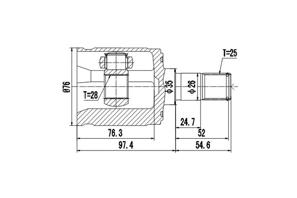 Joint Kit, drive shaft (DCV623020)