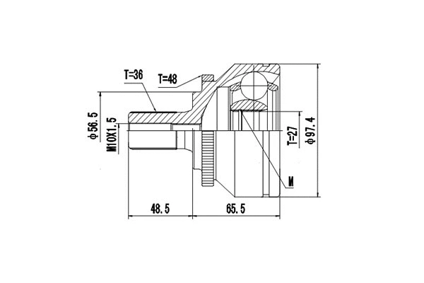 Joint Kit, drive shaft (DCV862009)