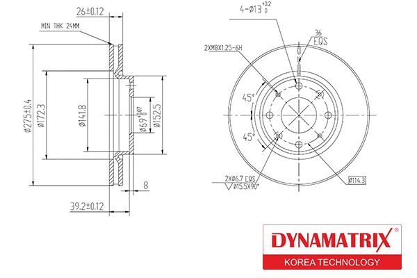 Brake Disc (DBD1528)