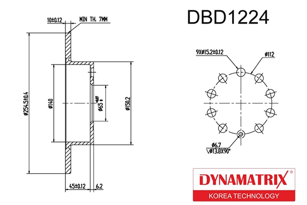 Brake Disc (DBD1224)