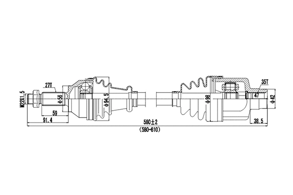 Drive Shaft (DDS218043)